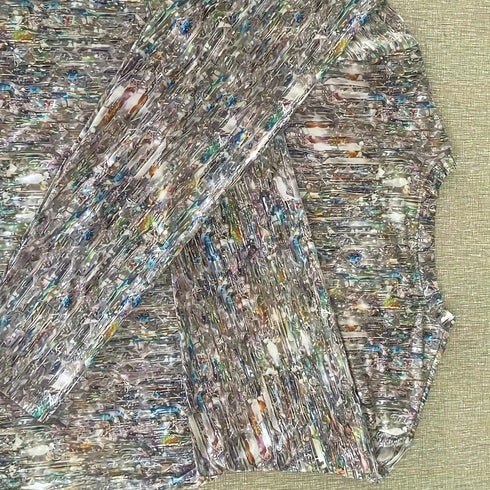 Allover Print Long Sleeve Crew Neck T-Shirt