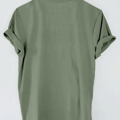 Heart & Butterfly Print T-shirt for Women