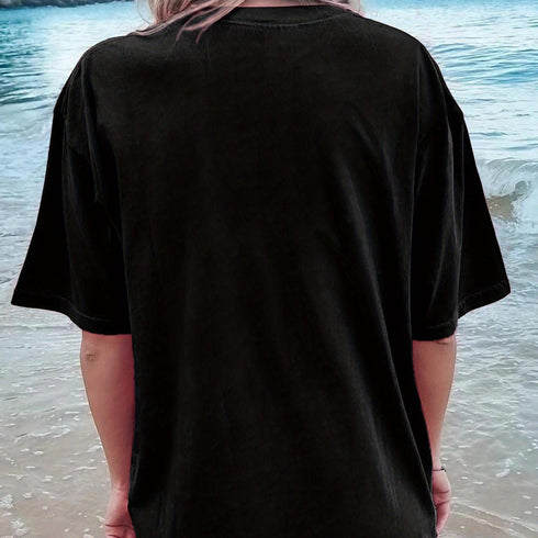 Mama Letter Print T-shirt - Short Sleeve Casual Top