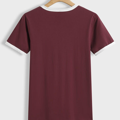 Women's Casual Loose Fit Crew Neck Summer T-Shirt