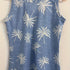Graphic Print Button Front Tank Top