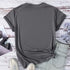 Heart Print T-shirt for Women - Casual Short Sleeve Top