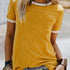 Women's Casual Loose Fit Crew Neck Summer T-Shirt