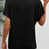 V Neck Loose Solid Casual T-shirt for Spring Summer