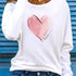 Women's Heart & Love Print Long Sleeve T-Shirt