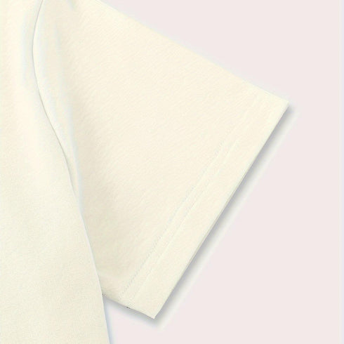 Heart Print Short Sleeve T-shirt for Women