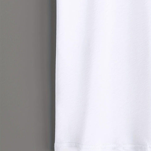 Q & Heart Print Crew Neck T-Shirt