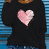 Women's Heart & Love Print Long Sleeve T-Shirt
