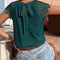 Eyelet Lace Tie Back T-Shirt for Casual Chic Style