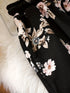 Plus Size Floral Print Wide Leg Trousers for Women