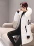 Elegant Hooded Winter Parka with Fur Collar