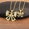 Nidin New Trendy Bow Knot Charm Pendant Necklace S/L Options