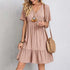 Summer Casual A-Line Dress with Ruffles