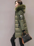 Elegant Hooded Winter Parka with Fur Collar