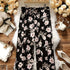 Plus Size Floral Print Wide Leg Trousers for Women