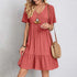 Summer Casual A-Line Dress with Ruffles
