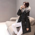 Elegant Hooded Winter Parka with Fur Collar
