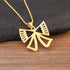 Nidin New Trendy Bow Knot Charm Pendant Necklace S/L Options