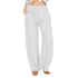 High Waist Wide-Leg Cotton Linen Pants for Women
