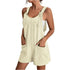 Women's Sleeveless Summer Jumpsuit with Pockets