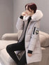 Elegant Hooded Winter Parka with Fur Collar