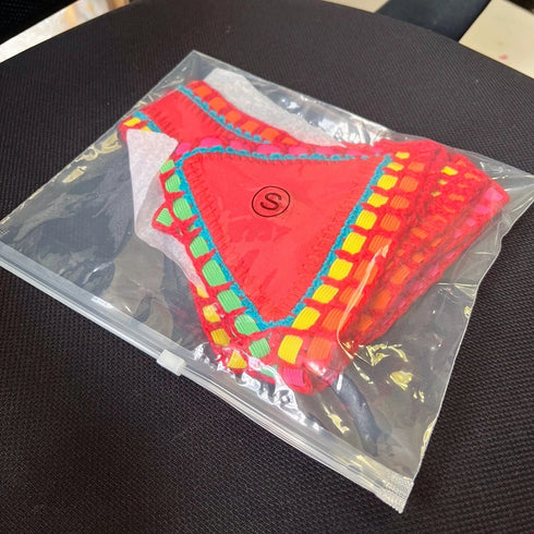 Women’s Boho Red Crochet Bikini Set