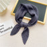 Pleated Print Silk Scarf - 70x70cm