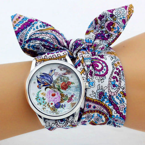 Shsby Ladies Fabric Wristwatch - Elegant Design