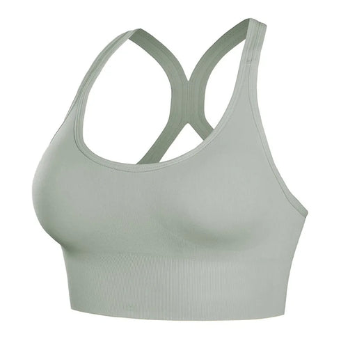 Shockproof Quick Dry Sports Bra Women Padded Yoga Bra Top for Gym Running Fitness Seamless Comfort and Style