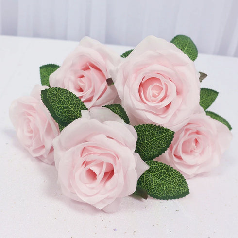 34cm Silk Rose Artificial Flower Bouquet - 5 Heads
