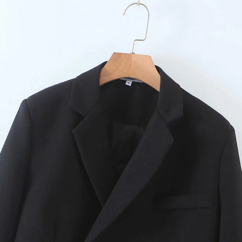 XEASY Women's Tweed Blazer and Skirt Suit Set