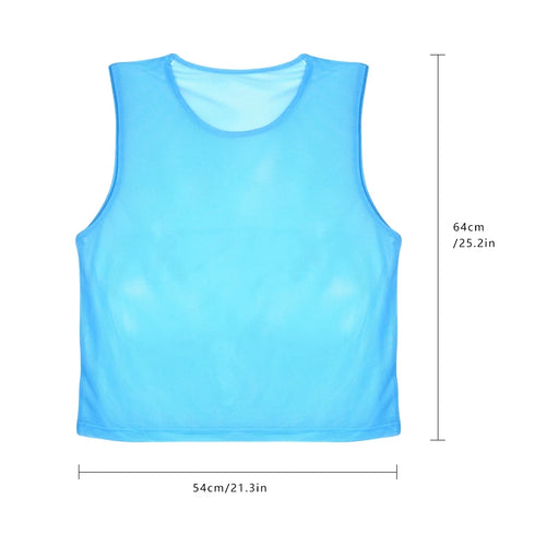 12 Pack Soccer Training Vests for Adults and Kids