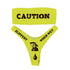 Women's Caution Print Two-Piece Bikini Set