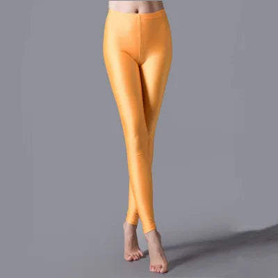 Women Shiny Pant Leggings Hot Selling Leggings Fluorescent