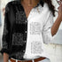Casual Long Sleeve Printed Blouse for Women