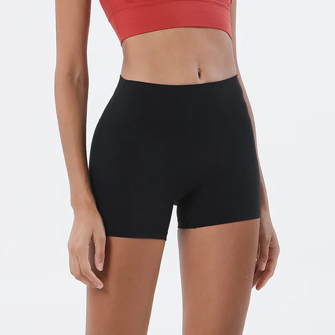 SOISOU High Waist Nylon Gym Shorts for Women