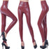 High Waisted PU Leather Leggings for Women