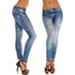 Classic Stretchy Slim Leggings in Imitation Denim