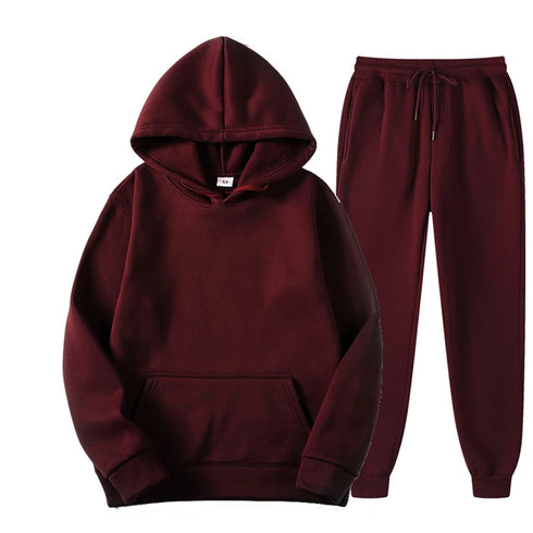 Women's Fleece Hooded Tracksuit Set