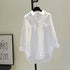 Elegant White Long Sleeve Casual Blouse for Women