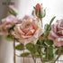 Real Touch Rose Christmas Decorations - Silk Flowers