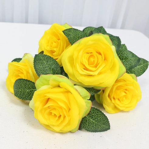 34cm Silk Rose Artificial Flower Bouquet - 5 Heads