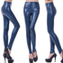 High Waisted PU Leather Leggings for Women