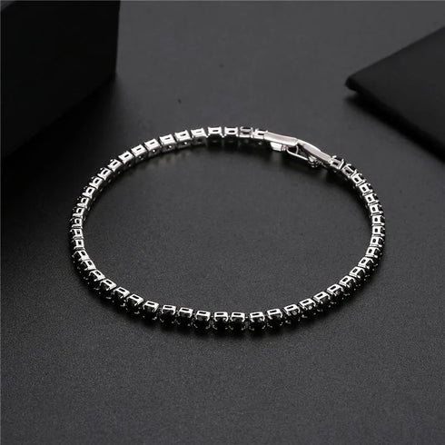 Iced Out CZ Tennis Chain Bracelet for Men and Women