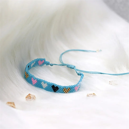 ZHONGVI Miyuki Heart Adjustable Bracelet