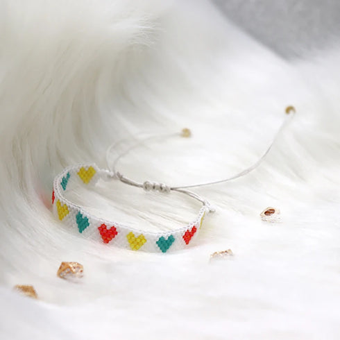 ZHONGVI Miyuki Heart Adjustable Bracelet