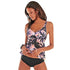 Floral Print Tankini Two Piece Bikini Set