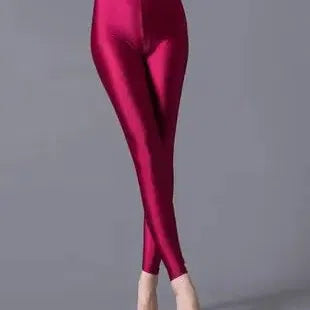 Women Shiny Pant Leggings Hot Selling Leggings Fluorescent