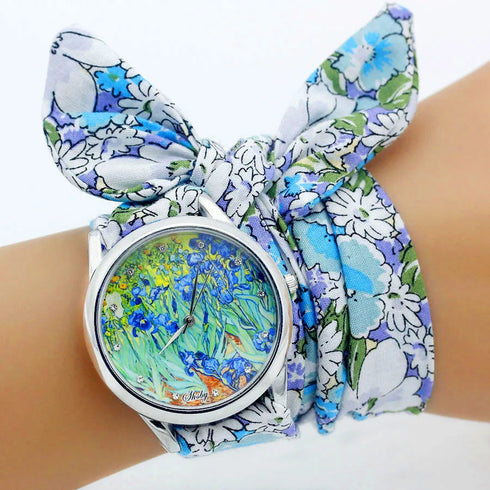 Shsby Ladies Fabric Wristwatch - Elegant Design