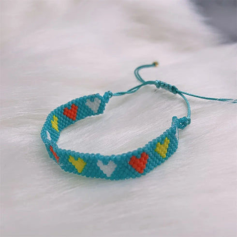 ZHONGVI Miyuki Heart Adjustable Bracelet